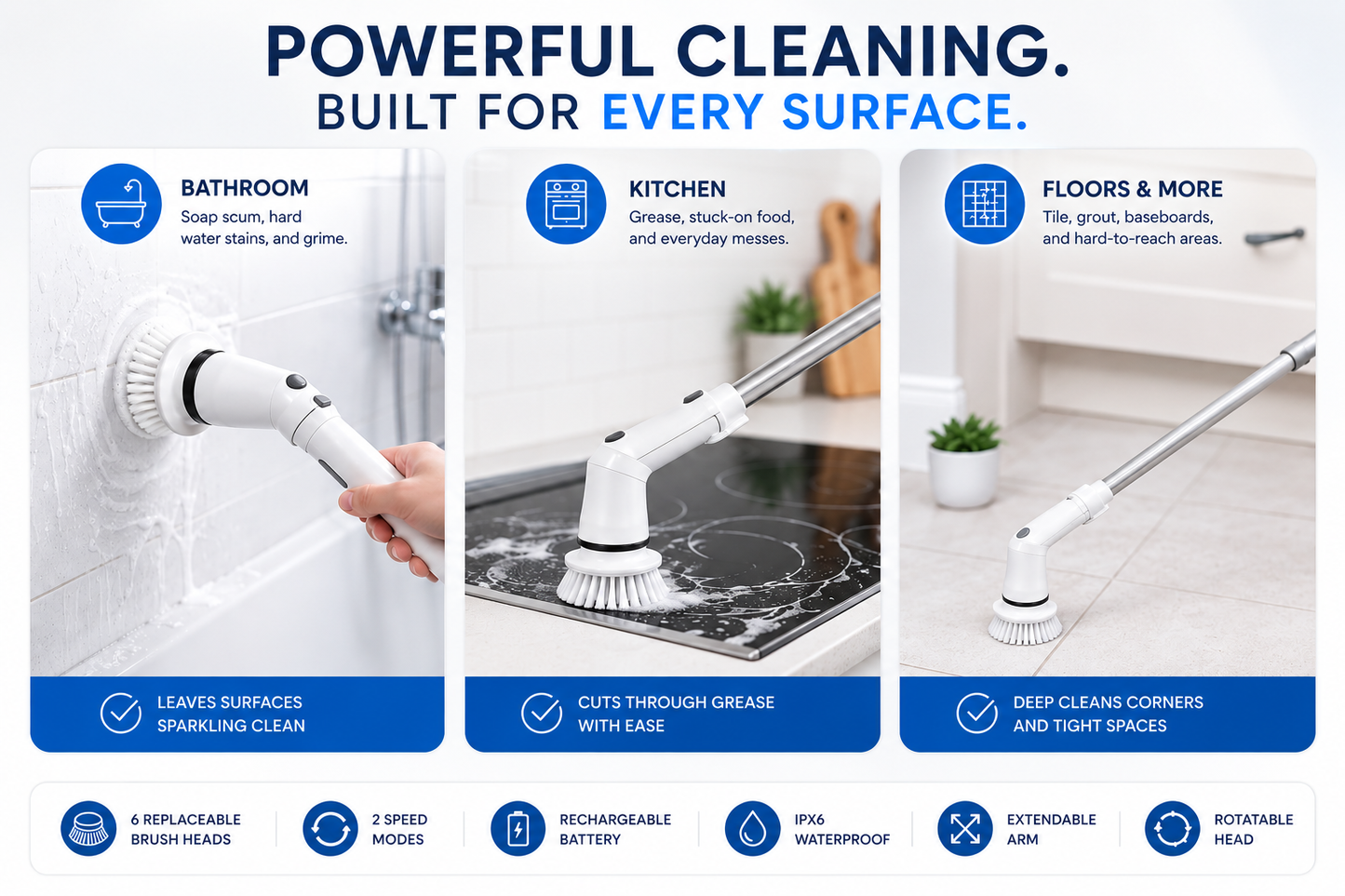 Spiro™ Electric Spin Scrubber